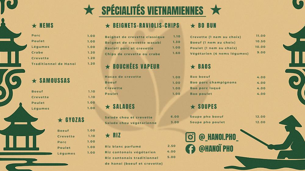 Hanoï Pho - Menu Image 1